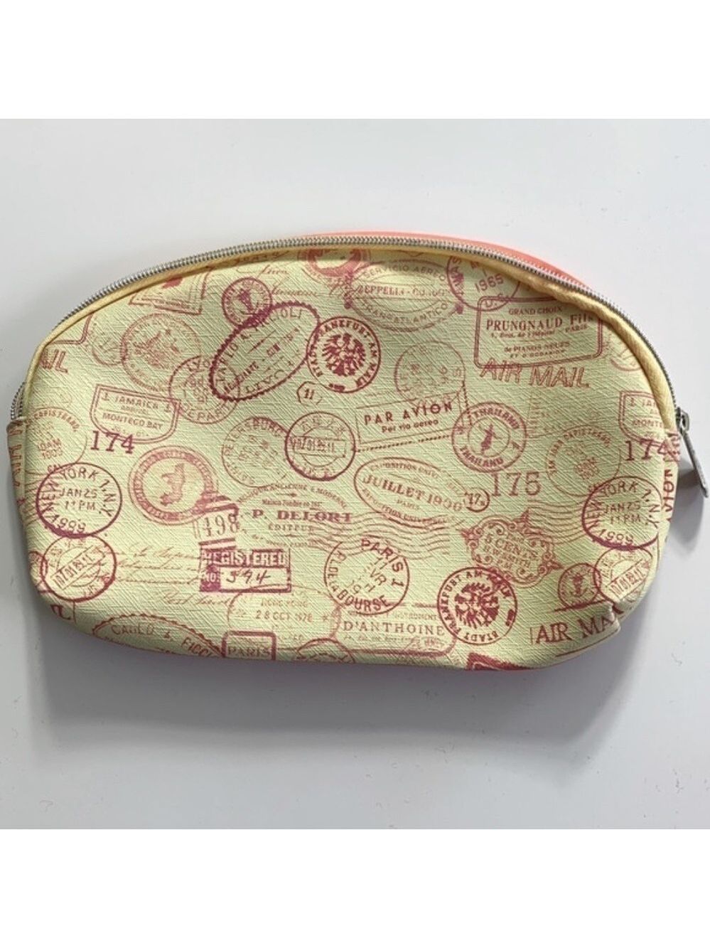 IPSY Passport Stamps 'Go There' Cosmetic Bag NWOT